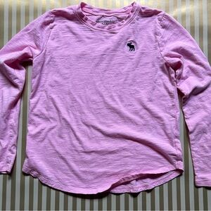 Abercrombie Kids Pink Long Sleeve Tee Comfortable Cotton